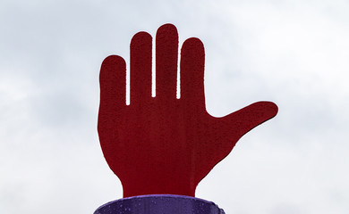 Ausgestreckte Hand