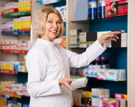 Portrait of woman pharmacists