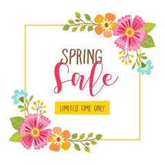 Spring sale Card. Limited time offer.