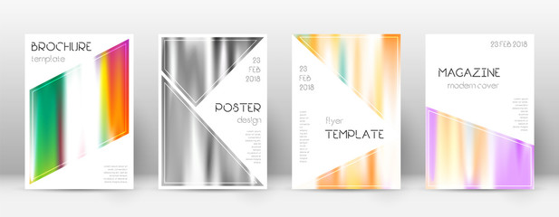 Flyer layout. Triangle positive template for Broch