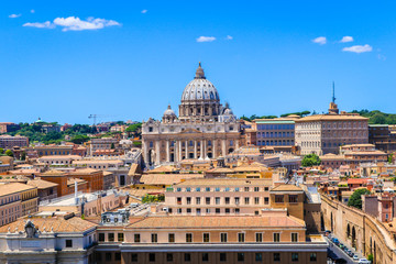 Fototapeta na wymiar Vatican St. Peter's Basilica of the Vatican city State, Italy