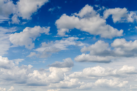 Blue sky with clouds
