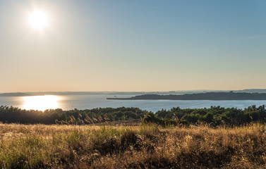 The landscape on island Ruegen, Germany