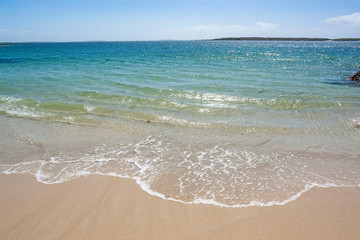 sunny coastal scenery