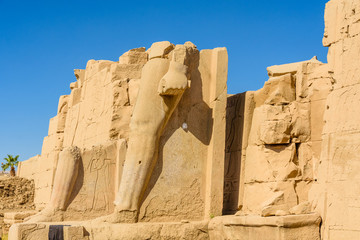 Ruins of the ancient Karnak temple. Luxor, Egypt