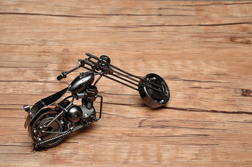 A motorcycle made out of style for decoration