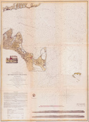 1859, Map of Martha's Vineyard, Marthas Vineyard, Massachusetts