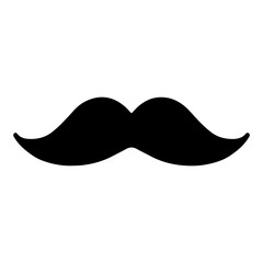 Mustache icon. Vector illustration isolated