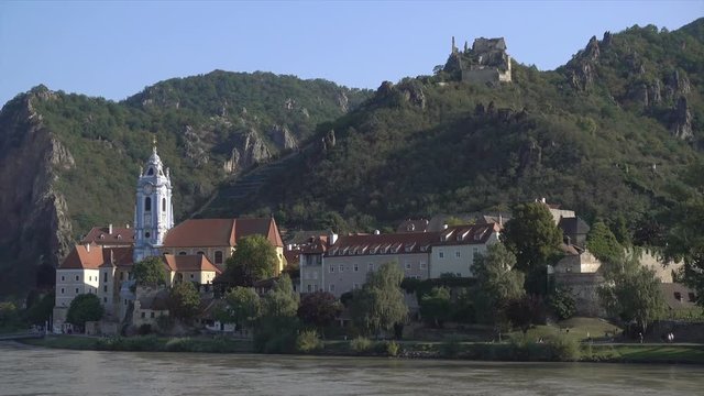 Wachau Valley at Durnstein, River Danube, UNESCO area, Austria