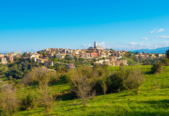 Monterotondo (Italy) - A city in metropolitan area of Rome, on the Sabina countryside hills. Here a...