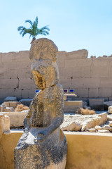 Statue in Karnak temple. Luxor, Egypt