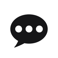 Speech bubble, speech balloon, chat bubble vector icon for apps and websites