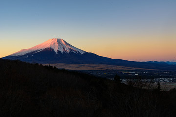 二十国峠からの赤富士