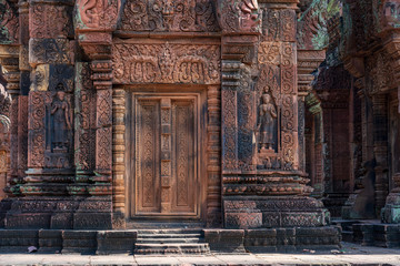 Beautiful Devata at Banteay Srei, Angkor, Cambodia