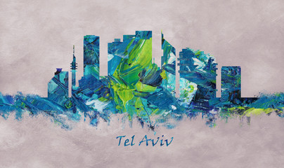 Tel Aviv Israel Skyline