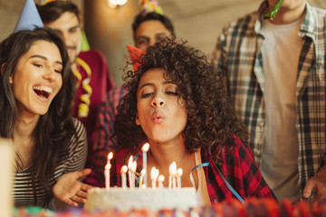 Make a wish and blow out the candles