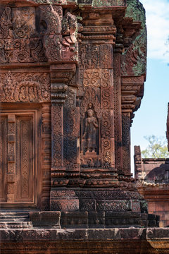Beautiful Devata at Banteay Srei, Angkor, Cambodia