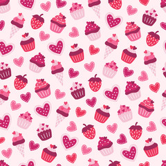 Valentine's Day seamless pattern