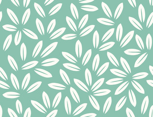 Leaves Pattern. Endless Background. Seamless