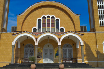 Obraz premium Saint George Church on Paralimni, Cyprus on June 12, 2018.