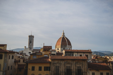 Fototapeta premium Florence Duomo. Basilica di Santa Maria del Fiore (Basilica of Saint Mary of the Flower) in Florence, Italy. Florence Duomo is one of main landmarks in Florence