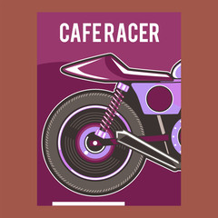 Vintage Cafe Racer Poster - Vector