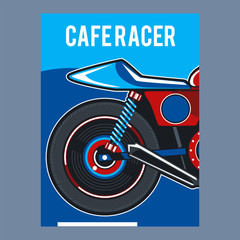 Vintage Cafe Racer Poster - Vector