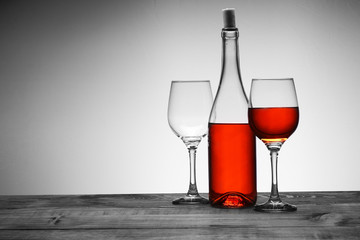 wine with two goblets