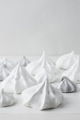 White meringue background