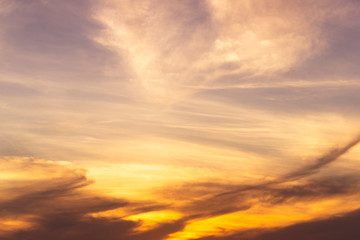 cloud and sunset