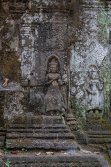 Relief at Preah Khan temple, Angkor, Cambodia