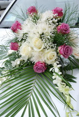 Wedding car decoration 