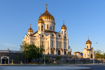 Fototapeta na wymiar Christ the Savior Cathedral in Moscow, Russia