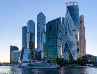 View of the buildings of the business district of Moscow - Moscow City