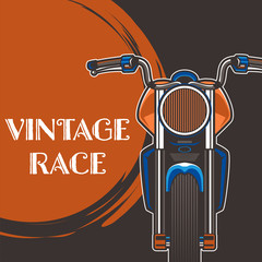 Vintage motorcycle poster – Vector