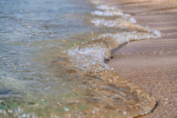 Beautiful nature of Antiparos island of Greece with crystal blue water and amazing views