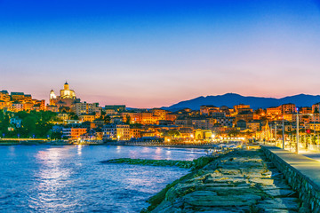 Porto Maurizio in the province of Imperia, Liguria, Italy