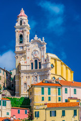 View of Cervo in the province of Imperia, Liguria, Italy