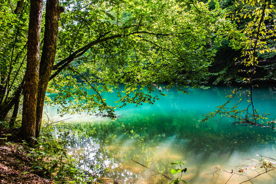 Eye of the Sea lake, Aggtelek National Park, Hungary