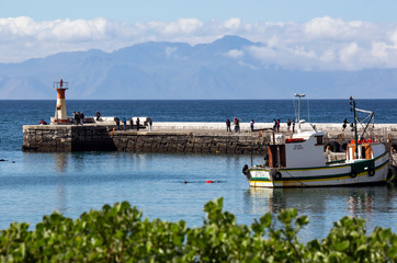 The coastal harbour town of Kalk Bay in Cape Town, South Africa
