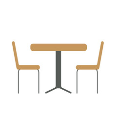 table and chair vector illustration 