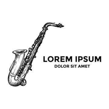 Saxophone Logo Music Jazz Inspiration