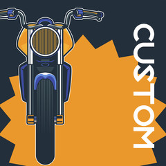 Vintage motorcycle poster – Vector