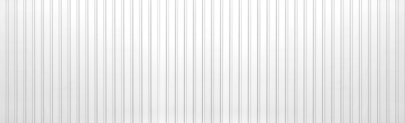 Panorama of White Corrugated metal texture surface or galvanize steel background - obrazy, fototapety, plakaty