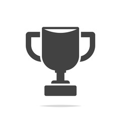 Trophy icon vector isolated