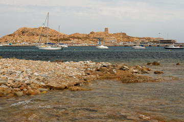 Marina w Ile de rousse, Korsyka