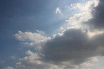 Obraz premium Oh!Cloud created by H.Y_ moving FUNNY cloud blue sky.オークラウド, 日本,美,