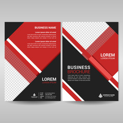 Corporate brochure template. Annual report cover design, flyer, magazine in A4