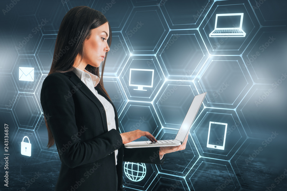 Poster Future and computing concept