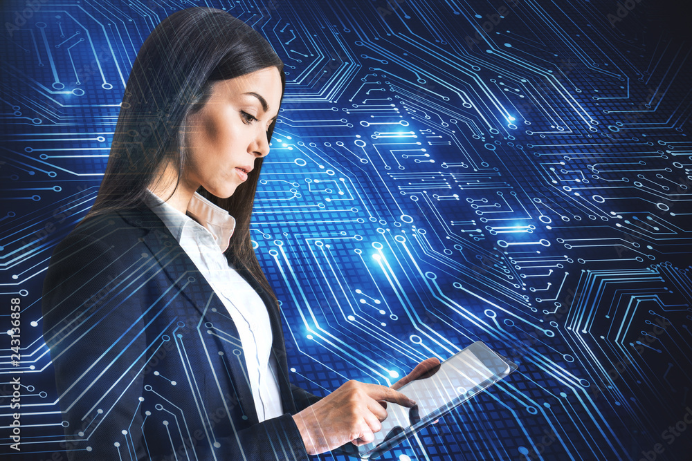 Poster technology and computing concept